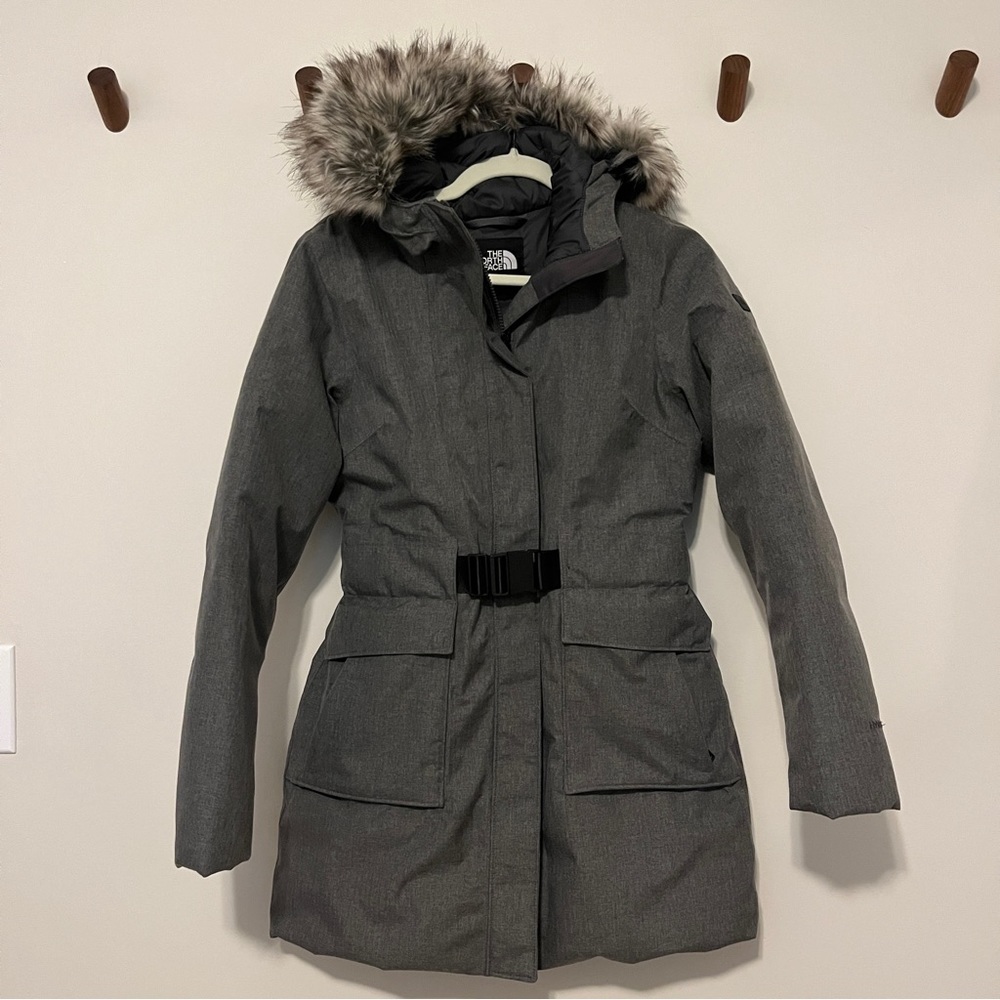 North face dunagiri parka coat, size small